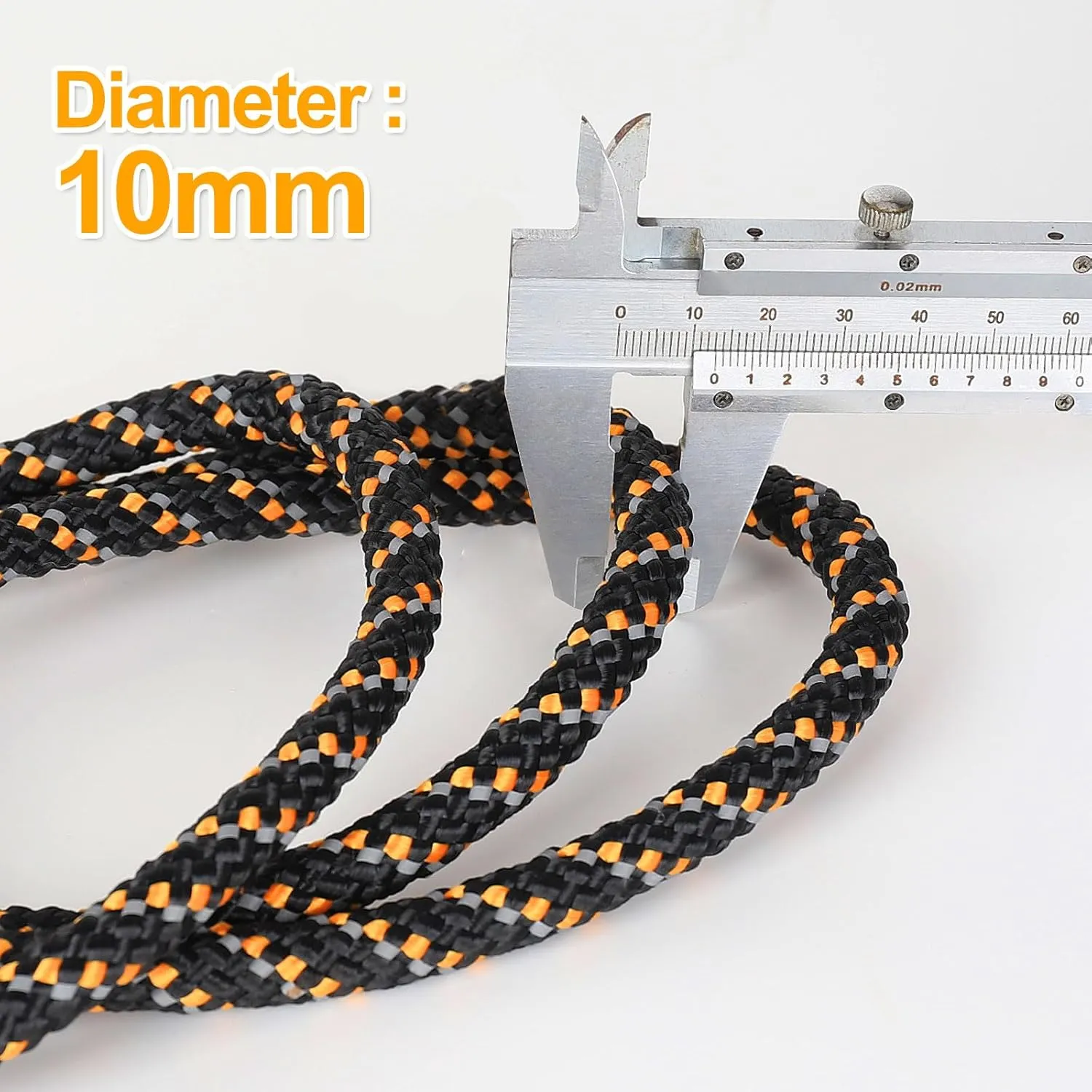 Kalkal Tree Stand Safety Rope, 30FT Reflective Lifeline Hunter Safety Harness for Tree-Stand Hunting