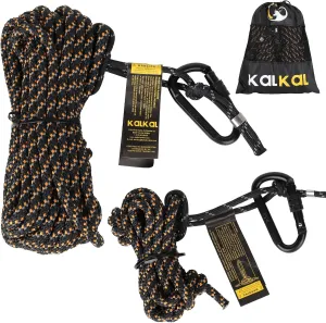 Kalkal Tree Stand Safety Rope, 30FT Reflective Lifeline Hunter Safety Harness for Tree-Stand Hunting