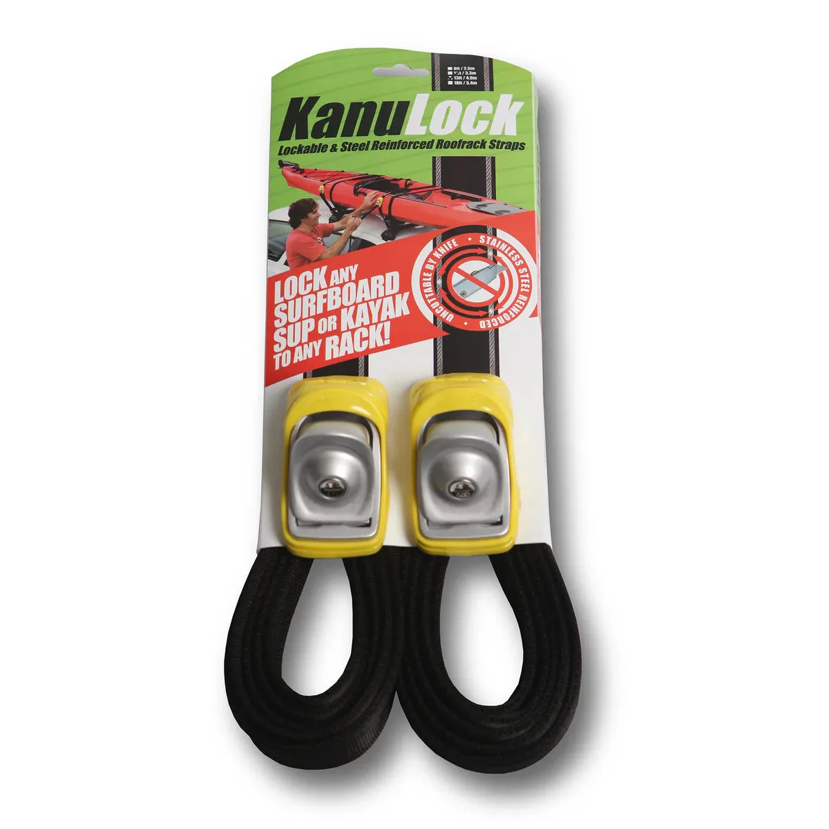 KanuLock Lockable Tie Down Set 11' or 13'