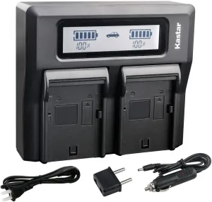 Kastar LCD Dual Fast Charger for Topcon BT-60Q BT-61Q BT-62Q BT-65Q BT-66Q GMS-2 Survey Instrument Battery, Topcon BC-30 BC-30D BT-30 Charger, Topcon Total Stations