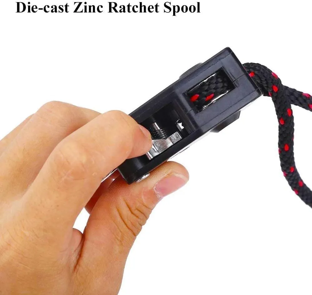 Kayak Tie Down Straps Canoe Bow and Stern Heavy Duty Cargo Ratchet Pulley Rope Hanger