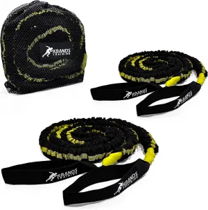 Kbands Victory Ropes - Up to 300 Pounds of Resistance for Anchored Or Release Acceleration Drills - Stretch Distance Up to 40 ft