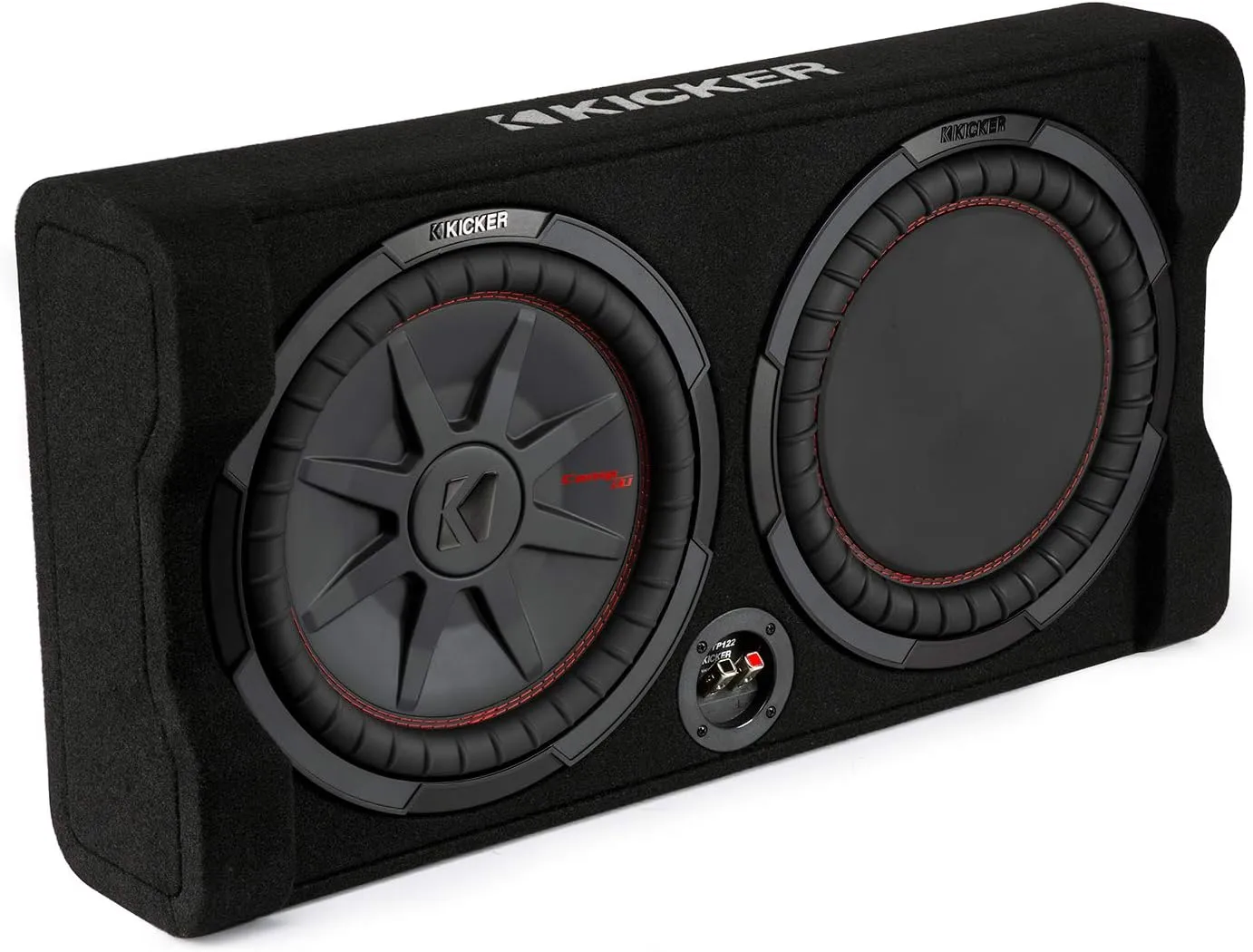 KICKER TRTP 12-inch (30cm) Thin Down Firing Subwoofer and Passive Radiator Enclosure, 2-Ohm, RoHS Compliant (Renewed)