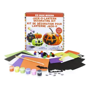 Kid Made Modern Jack-O-Lantern Decorating Kit - Halloween Arts and Crafts for Kids Ages 6 7 8 9