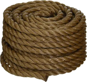 Koch 5011635 Twisted Polypropylene Rope, Perfect for Outdoor, Gardening, Landscaping, and Shipping, 1/2 by 50 Feet, Brown, 420 lbs. Working Load Limit