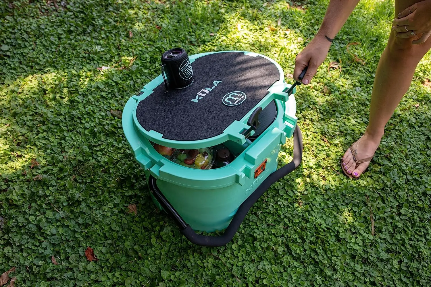 KULA by Bote Hard Shell MAGNEPod Compatible Cooler Travel Handle Rubber Closure Gatorshell Construction Strong Insulation 10 Gallon Capacity Portable Fishing Seat Multiple Colors