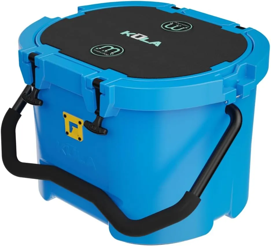 KULA by Bote Hard Shell MAGNEPod Compatible Cooler Travel Handle Rubber Closure Gatorshell Construction Strong Insulation 10 Gallon Capacity Portable Fishing Seat Multiple Colors