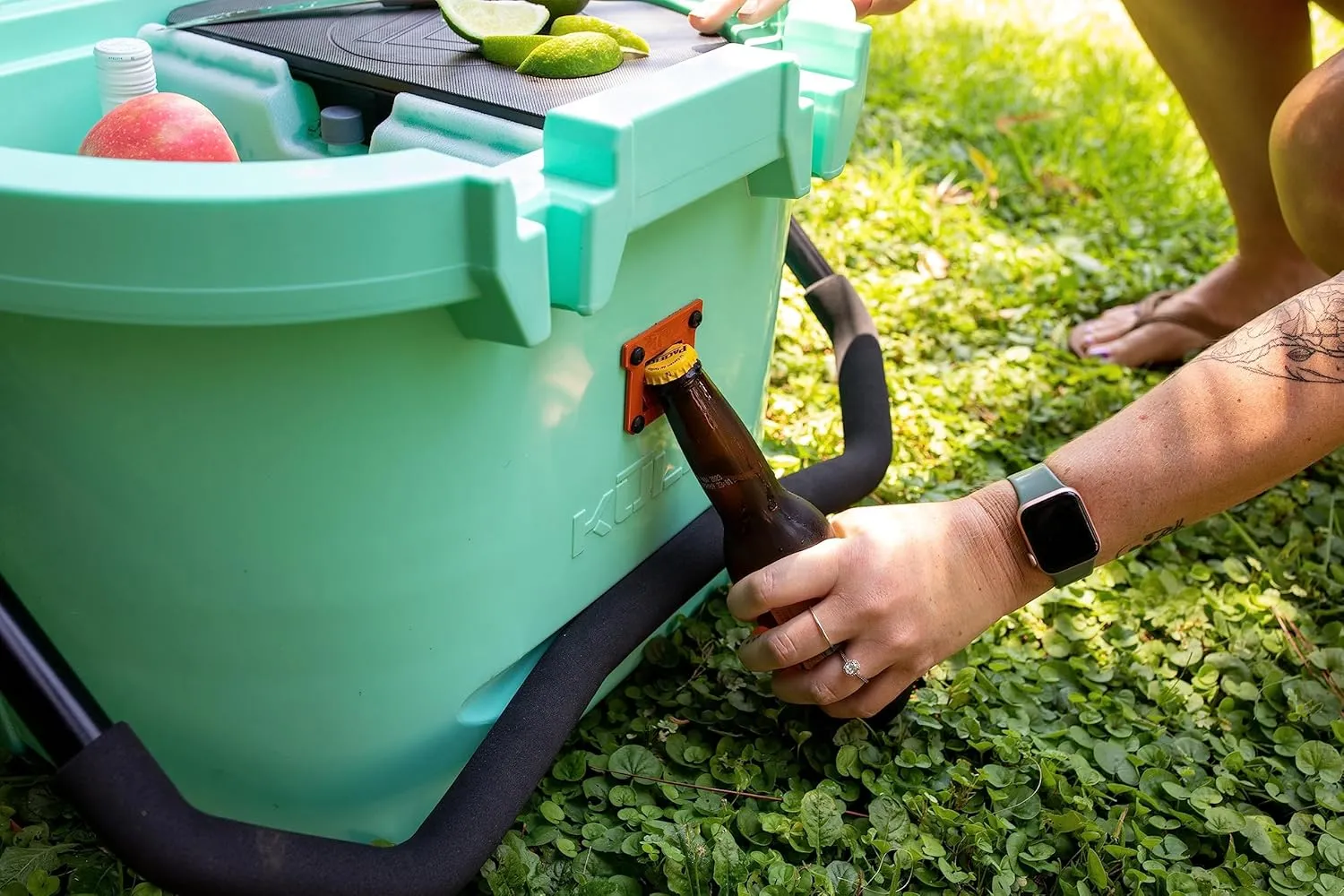 KULA by Bote Hard Shell MAGNEPod Compatible Cooler Travel Handle Rubber Closure Gatorshell Construction Strong Insulation 10 Gallon Capacity Portable Fishing Seat Multiple Colors