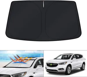 KUST Custom Fit Windshield Sun Shade for Buick Enclave Accessories 2018-2024 Sunshade Foldable Sun Visor Protector Blocks UV Rays Keep Your Car Cooler