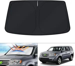 KUST Windshield Sun Shade for Honda Pilot SUV 2009-2015 Accessories Window Sunshade Sun Visor Protector Foldable Blocks UV Rays Keep Your Car Cooler