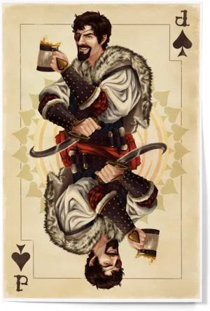 Lantern Press 12x18 Inch Art Print Wall Decor, Jack of Spades, Playing Card