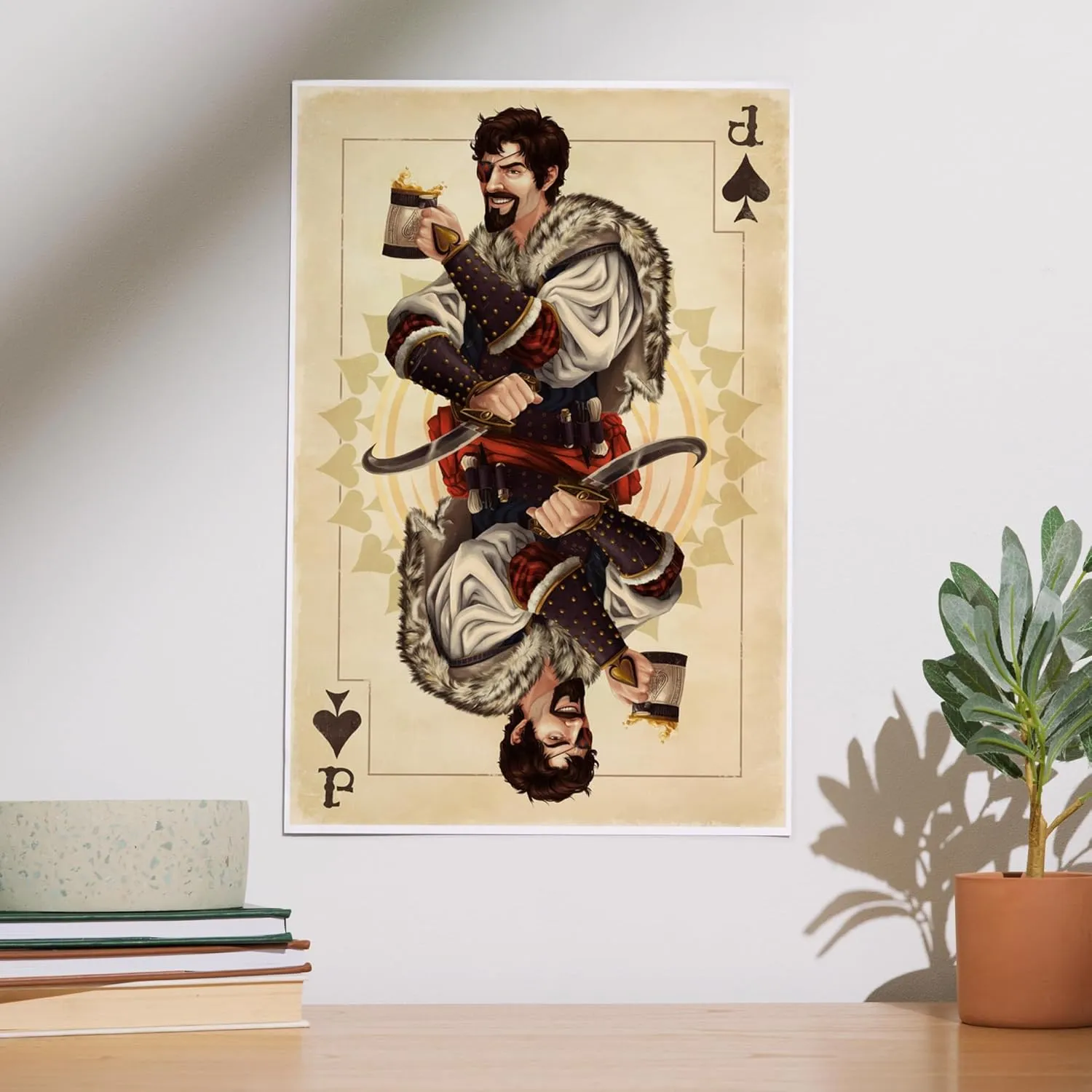 Lantern Press 12x18 Inch Art Print Wall Decor, Jack of Spades, Playing Card