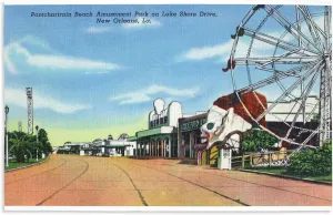 Lantern Press 16x24 Inch Giclee Print, New Orleans, Louisiana, Pontchartrain Beach Amusement Park
