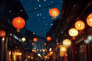 Lantern Street 500 Piece Wood Puzzle for Adults Kids Jigsaw Puzzles Educational Challenge DIY Toy Home Decoration