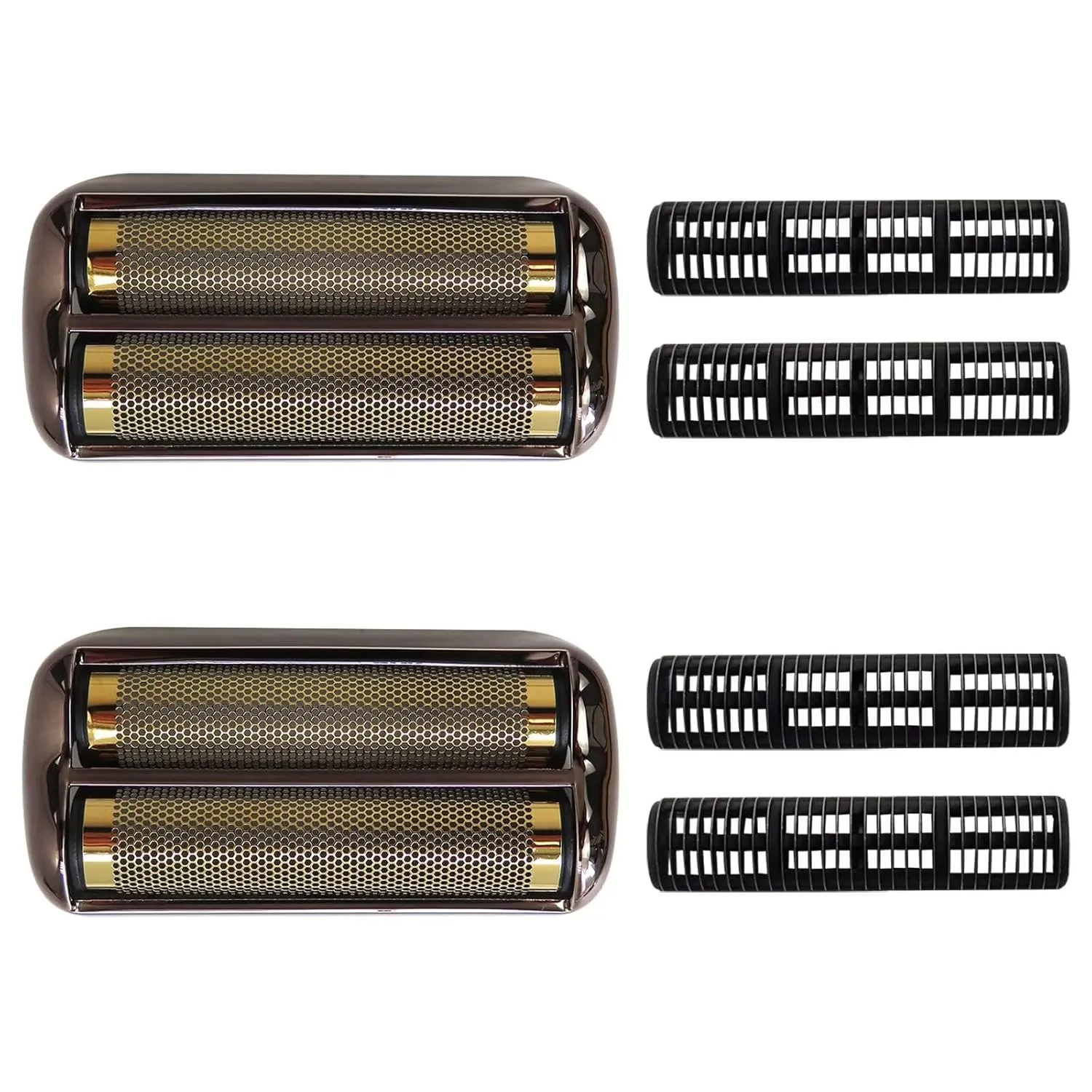 Latest Version 2 Pcs Replacement Foil and Cutters for Ba-Bylis Double Foil Shaver, Replacement Foil for Ba-Bylis FXFS2 Shaver, (Black)