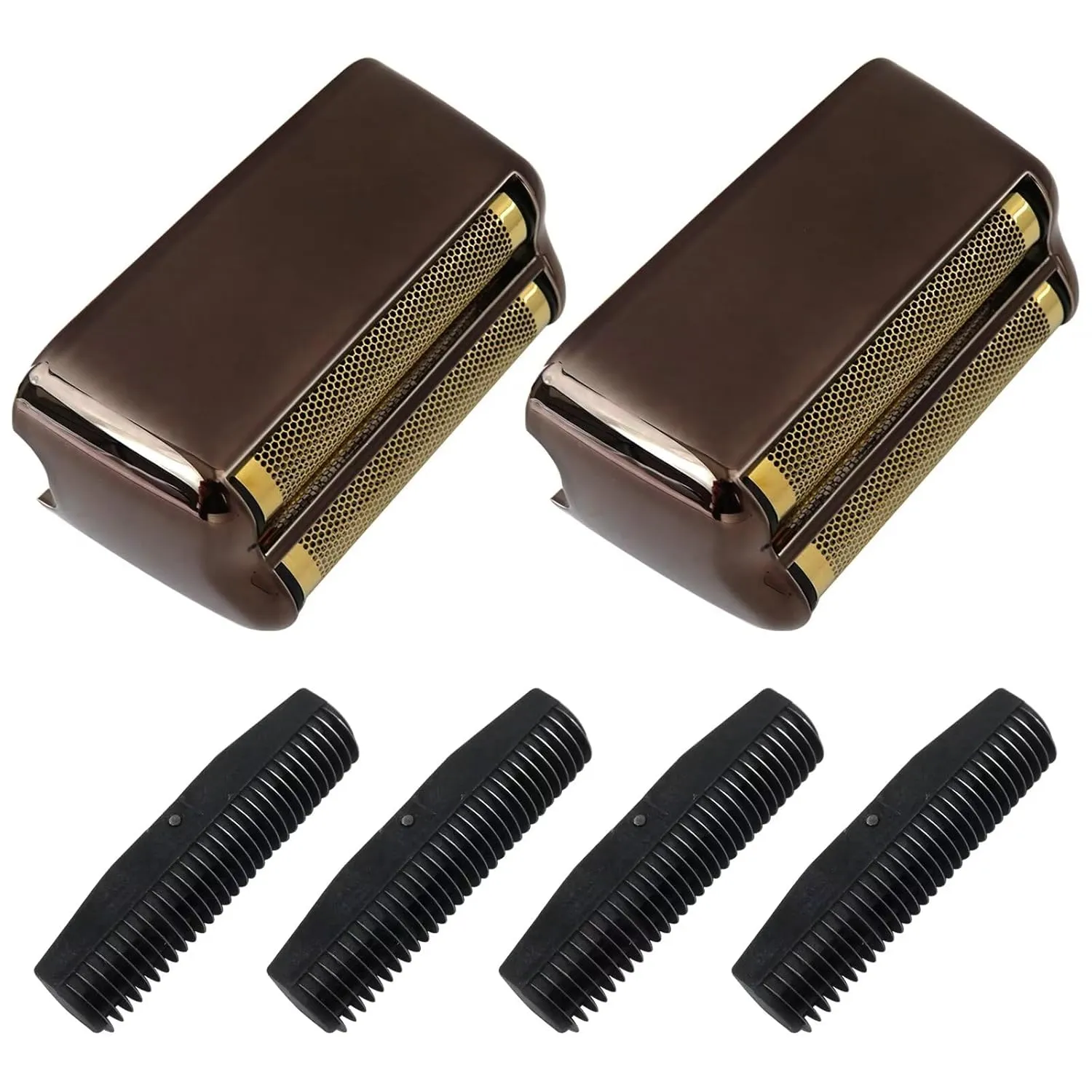 Latest Version 2 Pcs Replacement Foil and Cutters for Ba-Bylis Double Foil Shaver, Replacement Foil for Ba-Bylis FXFS2 Shaver, (Black)