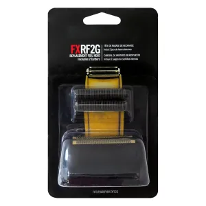 Latest Version Shaver Replacement Foil and Cutters for Double FXFS2 Metal shaver foil replacement, Matte Black