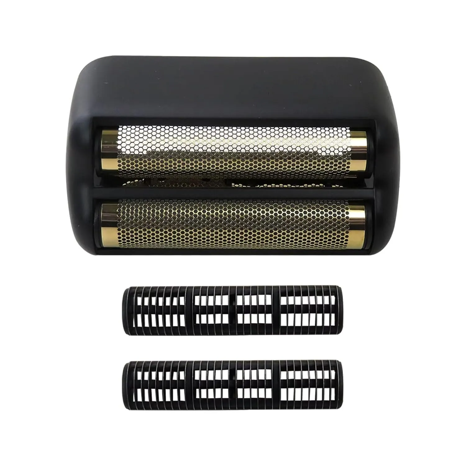 Latest Version Shaver Replacement Foil and Cutters for Double FXFS2 Metal shaver foil replacement, Matte Black