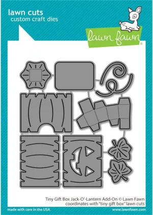 Lawn Fawn LF2968 Tiny Gift Box Jack-O'-Lantern Add-On Dies