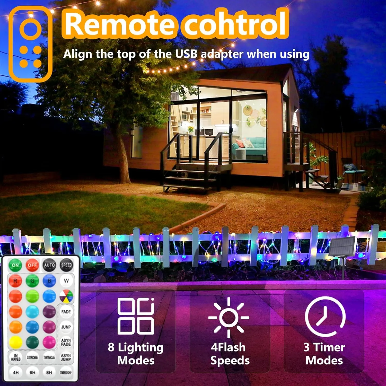 LED Rope Lights Indoor with USB Powered, 66ft 200 LED String Lights Outdoor Waterproof, Tube Lights with 16 Color Changing,Rope Lights for Outside Christmas, Garden, Party,Camping