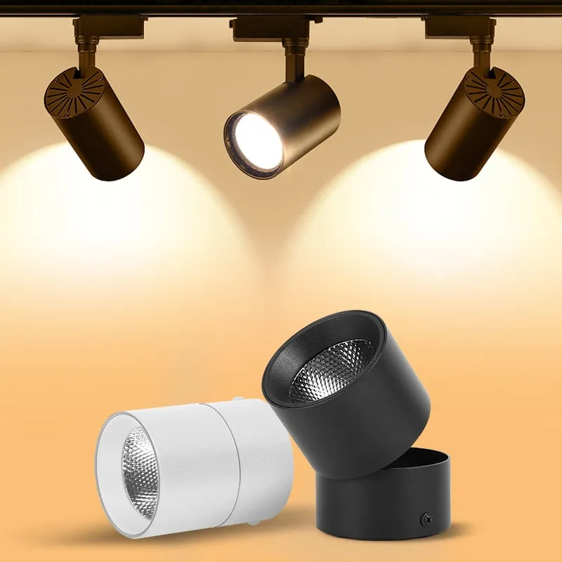 Led Spot Light 220V Track Light 20W 30W COB Ceiling Spots Lamp Surface Mounted Spotlight Fixture Indoor Lighting For Home Store