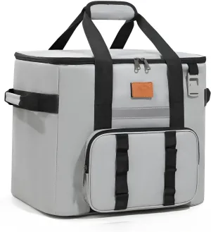 [lilaBelle]【ple Insulated Cooler Bapa】 40L HVY-Du Cam Ice Bag | 600D Ox Fabric & Lkproof | Compact Foldable Design for Road ps, Taiating & Multi-Day Adventures