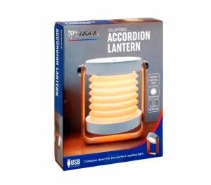 Lytworx Collapsible Accordian Lantern Dimmable Warm White LED with Touch Sensor