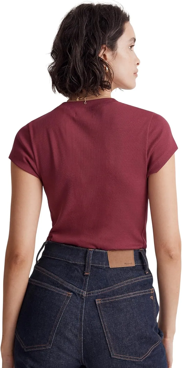 Madewell Womens Brightside Rib Tee