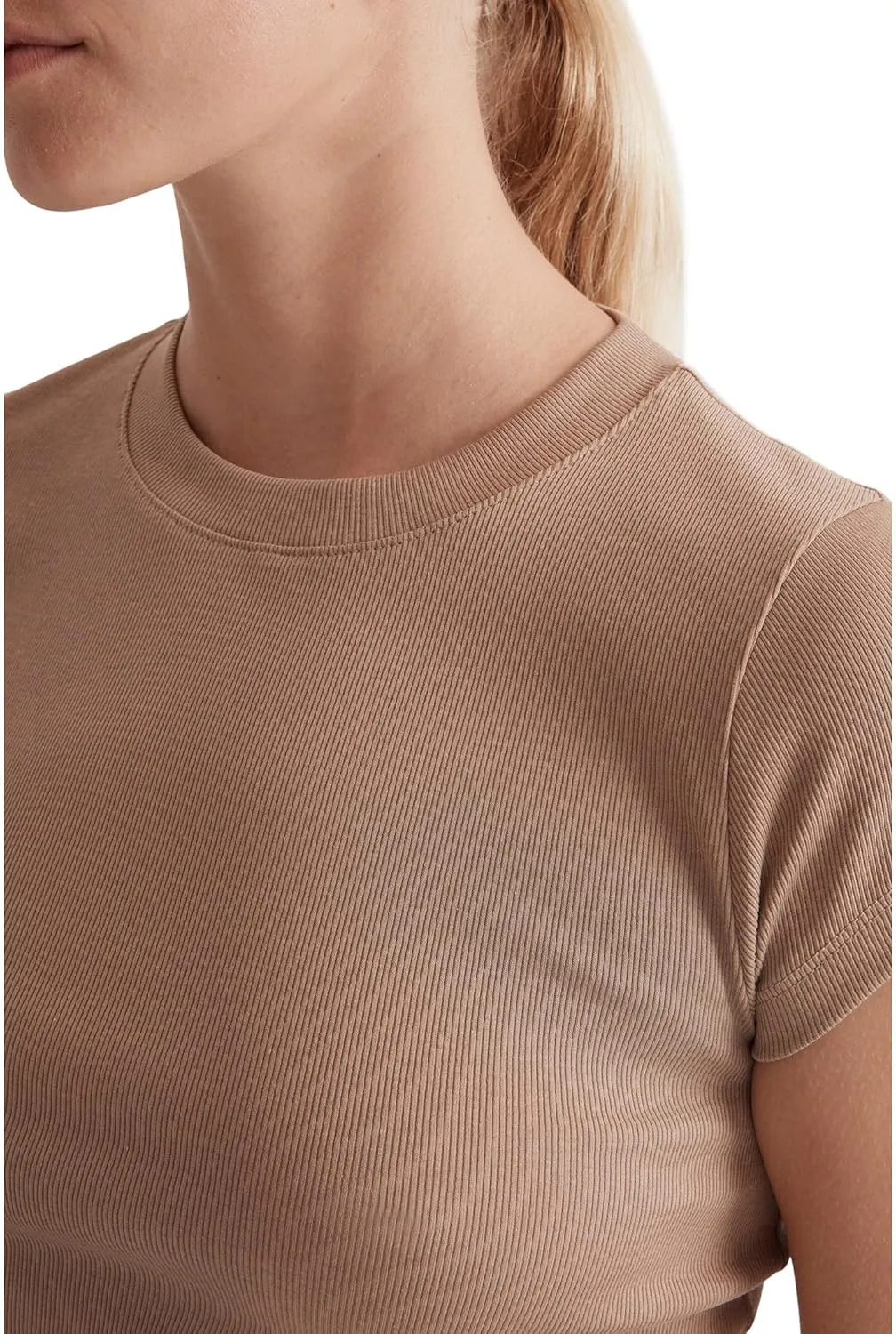 Madewell Womens Brightside Rib Tee