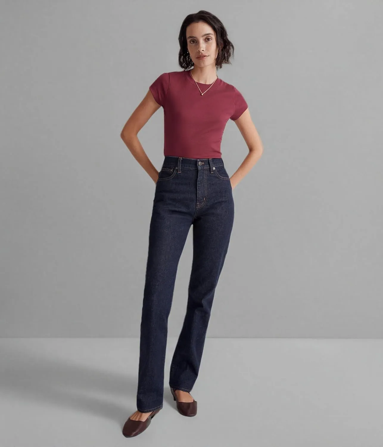 Madewell Womens Brightside Rib Tee