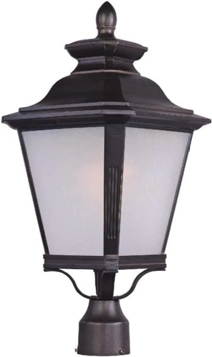 Maxim Lighting 1120FSBZ Mount Knoxville 1-Light Outdoor Pole/Post Lantern, Bronze