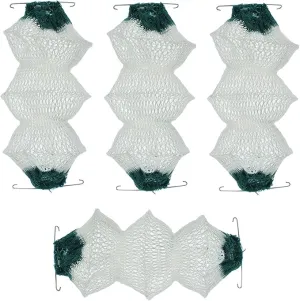 MAXLOOP 10PCS Gas Lantern Mantles 3-Layer Gas Lantern Mantles Propane Lantern Mantles with 2 Install Clips Gas Lantern Covers Accordion Shape Mantles for Lantern