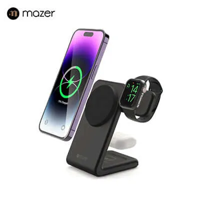 Mazer MagStand One 3-in -1 Wireless Charger