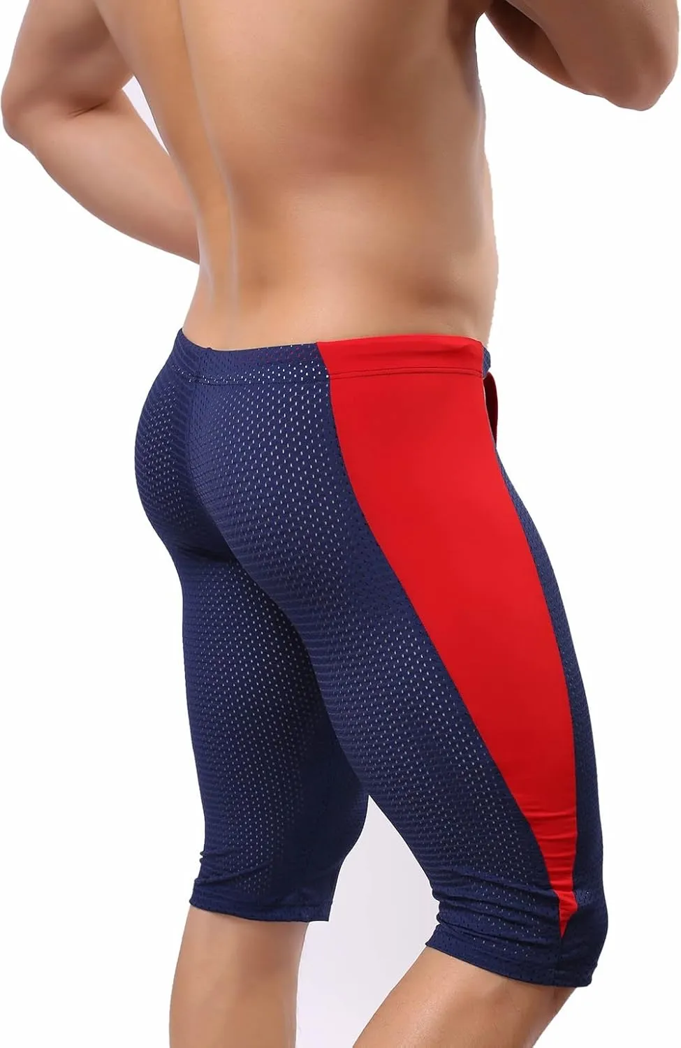 Men's Fashion Mesh Sports Shorts Fitness Pants Stretch Leggings B2227