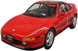 Metal Vehicles Toys 1/24 for Toyota MR2 1989 Static Alloy Car Model with Door Opening Bedroom Decoration Surprise Toys Home Or Office Décor