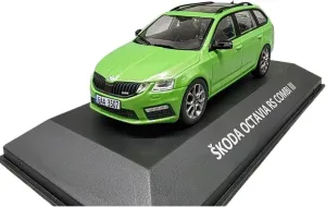 Metal Vehicles Toys 1/43 for Skoda Octavia Rs Combi Iii Green Alloy Car Model Fashion Vehicle Family Space Display Home Or Office Décor