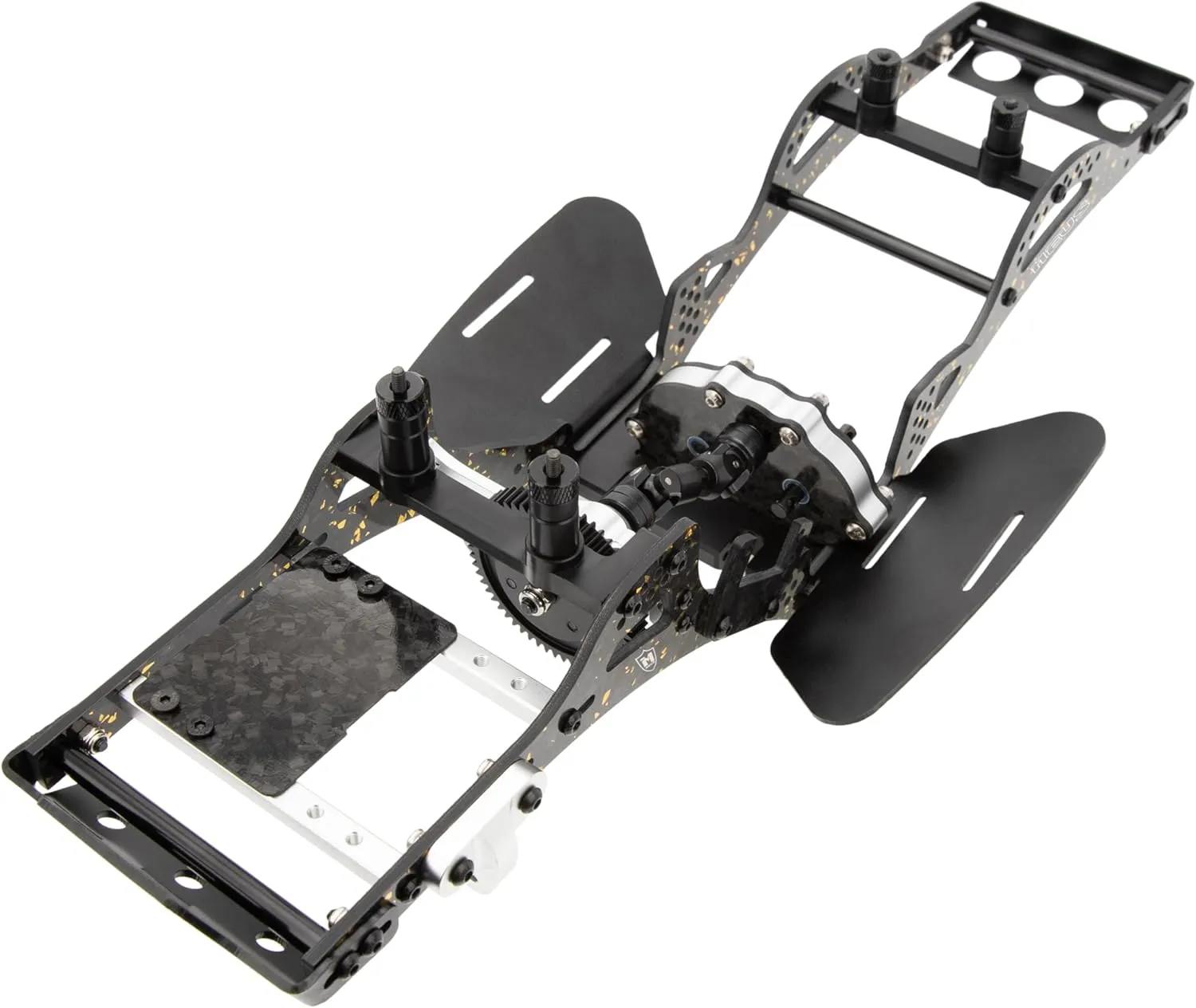 MEUS RACING Gold Rush V1 Carbon Fiber LCG Chassis Kit for Axial SCX10 SCX10 II Capra 1.9 UTB and Other DIY Builds 1/10 RC Crawler Upgardes Parts