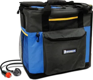 Michelin Portable Cooler - Electric Lunch Bag for Car, Camping, Travel, 12 V Insulated Soft Sided Refrigerator for Vehicle, Boat, Truck, Warming & Cooling, Cools Drinks,Food for Road Trip, 15 qt