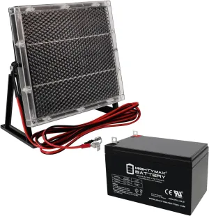 Mighty Max Battery 12V 15AH NB SLA Replacement Battery Compatible with E-Glide Sector 9, 46   12V Solar Panel