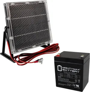 Mighty Max Battery 12V 5AH F2 SLA Replacement Battery Compatible with Xcooter MINI-X ElectricScooter   12V Solar Panel