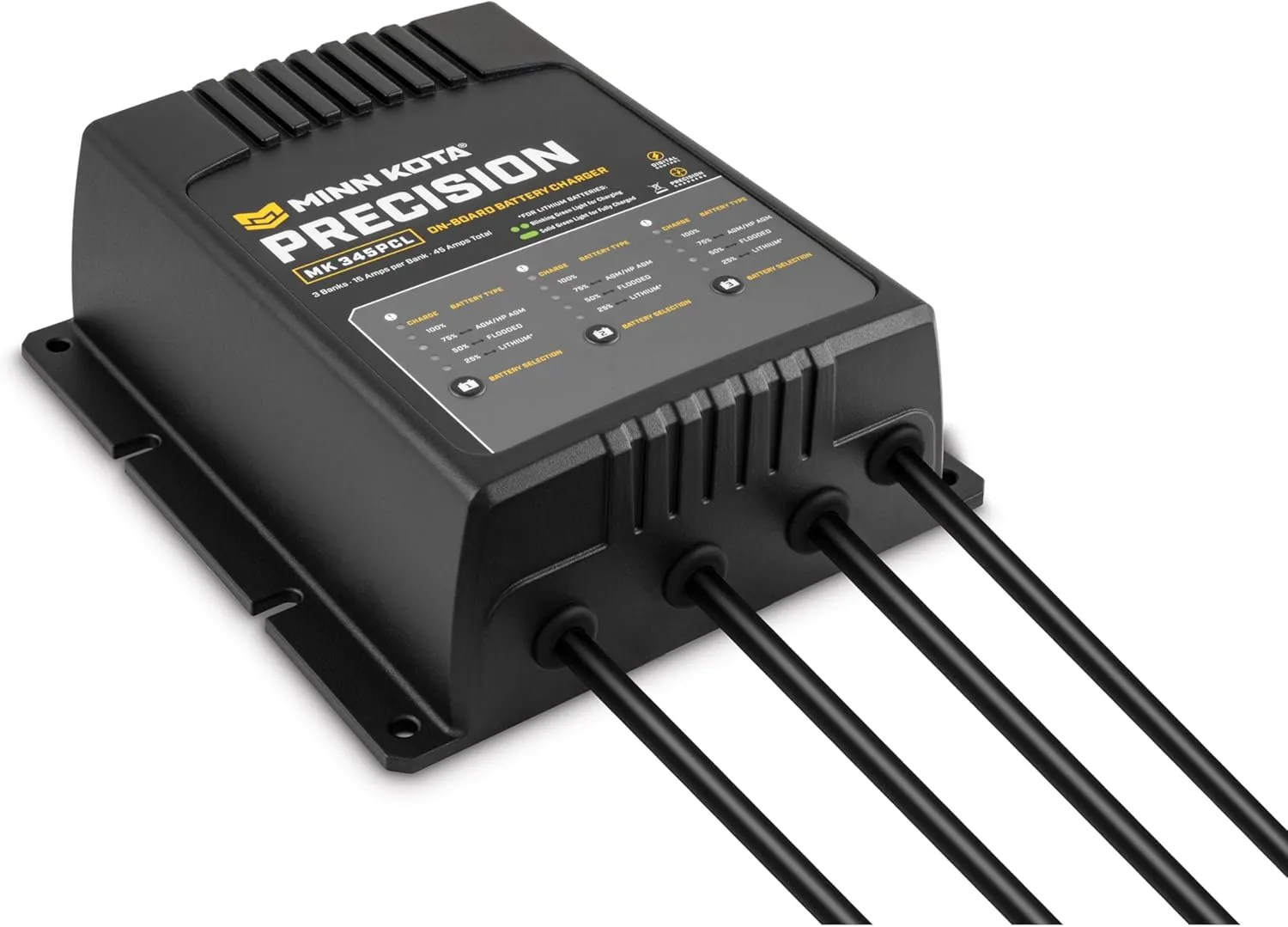 Minn Kota MK 345 PCL On-Board Precision Battery Charger - 3 Bank x 15 Amp
