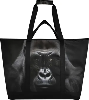 Monkey Reusable Insulated Cooler Bag with Ice Pack Compartment - Large 47L Waterproof Thermal Grocery Tote for Picnic Beach Camping Lunch Storage