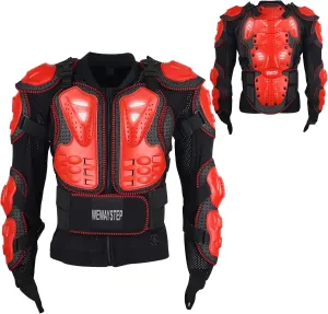 Motorcycle Protective Jacket Full Body Armor, Chest Spine Protection Dirt Bike Gear for Men Motocross MTB Racing