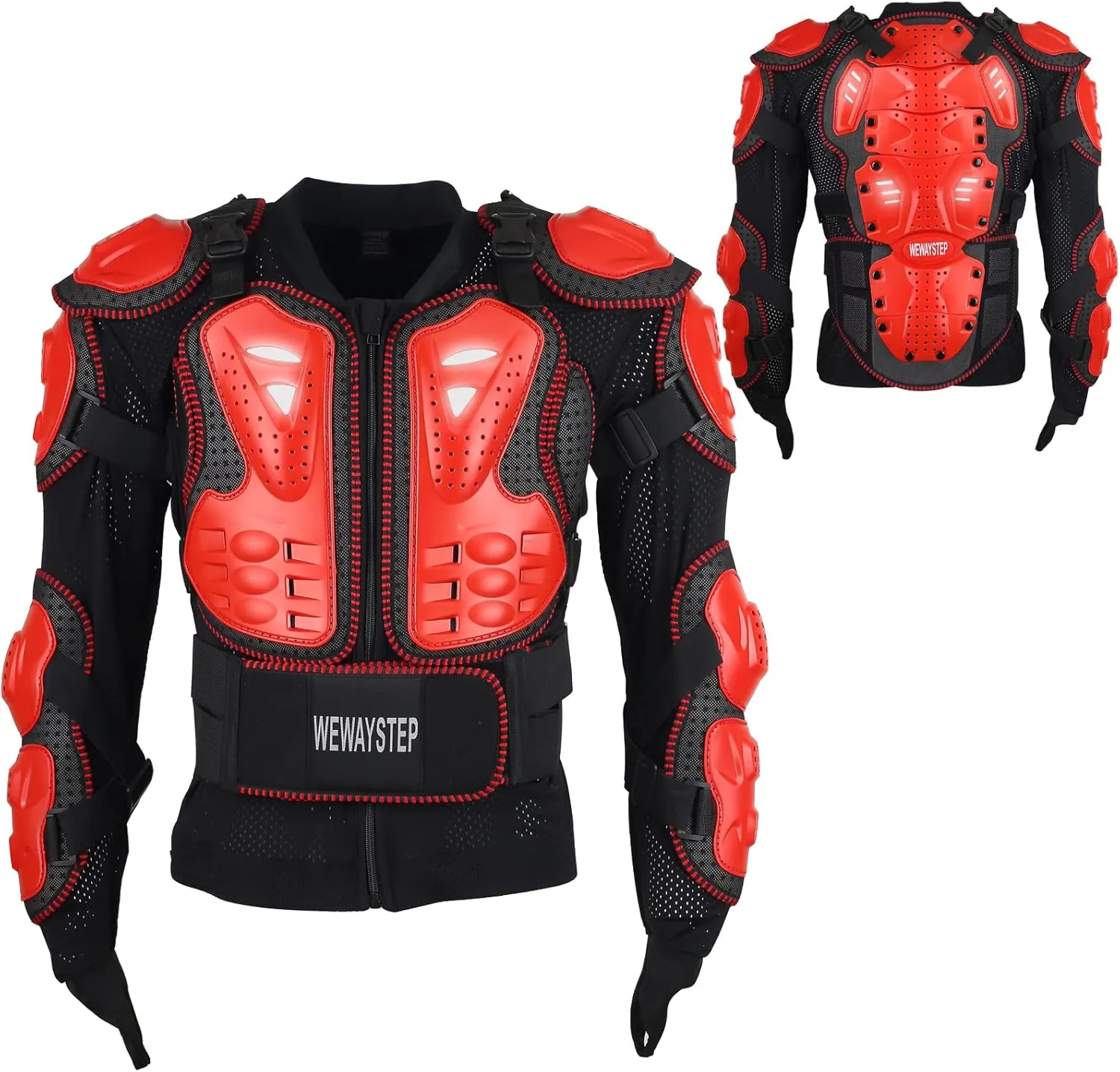 Motorcycle Protective Jacket Full Body Armor, Chest Spine Protection Dirt Bike Gear for Men Motocross MTB Racing