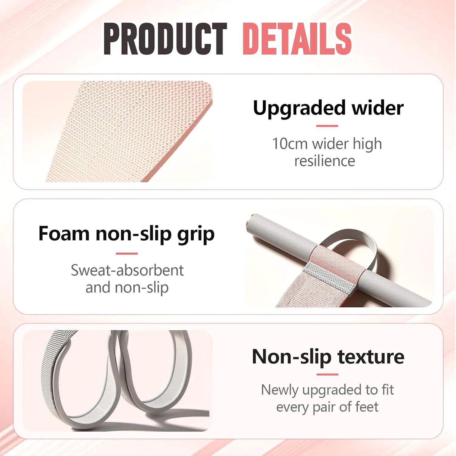 Multifunction Pedal Resistance Band for Yoga, 2025 Upgraded Elastic Sit Up Puller Rope, Portable Unisex Resistance Exercise Bands, Household Ab Training Auxiliary Device