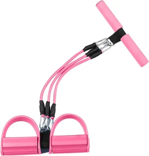 Multifunction Tension Rope, 6-Tube Elastic Yoga Pedal Puller Resistance Band, Natural Latex Tension Rope Fitness Equipment, for Abdomen/Waist/Arm/Leg Stretching Slimming Training