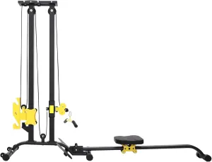 Multifunctional Fitness Rack, Heavy Duty Strength Training Fitness Equipment Load Capacity 220.46lbs, for Home Gym Multi-Function Strength Training Fitness Equipment (Black)