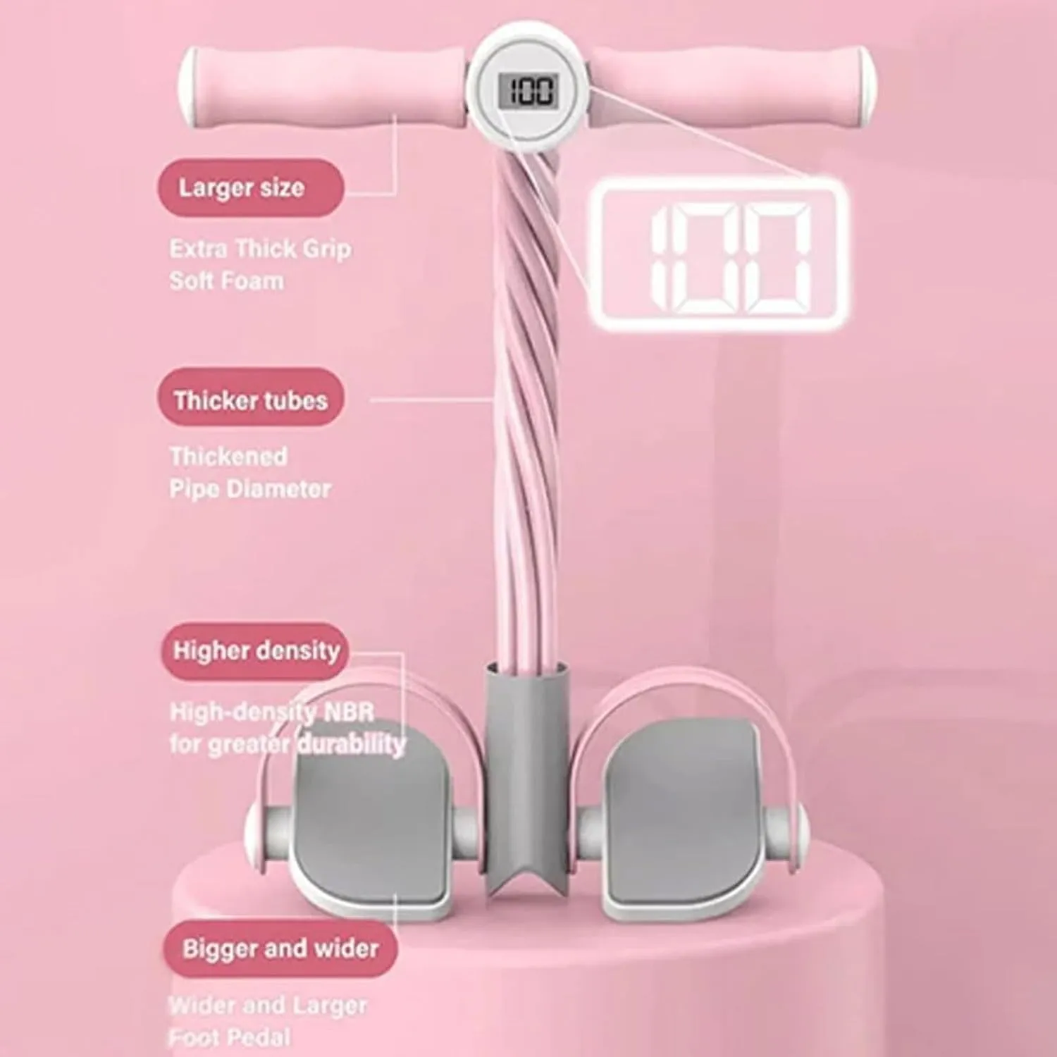 Multifunctional Pedal Puller Resistance Rope,Foot Pedal Resistance Band,Pedal Puller Resistance Rope,6-Tube Elastic Yoga Pedal Puller Resistance Band