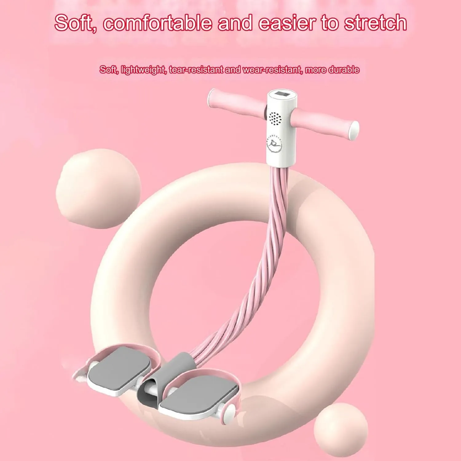 Multifunctional Pedal Puller Resistance Rope,Foot Pedal Resistance Band,Pedal Puller Resistance Rope,6-Tube Elastic Yoga Pedal Puller Resistance Band
