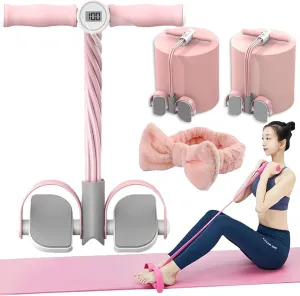 Multifunctional Pedal Puller Resistance Rope,Foot Pedal Resistance Band,Pedal Puller Resistance Rope,6-Tube Elastic Yoga Pedal Puller Resistance Band